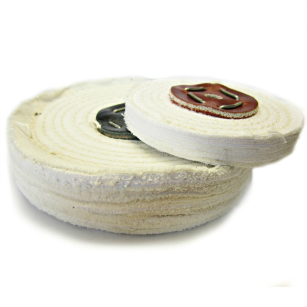 White Stitched Polishing Mops