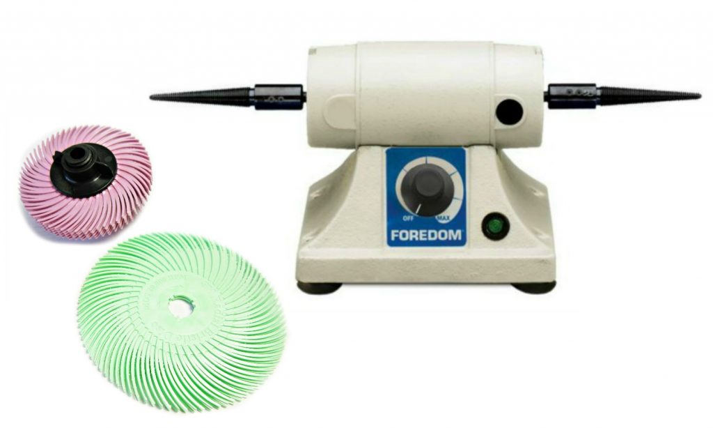 Large Radial Wheels for a Bench Polisher