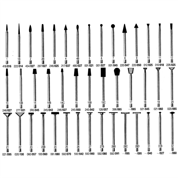 Diamond Points on 2.35mm Shank HP Series Ideal for Jewellery