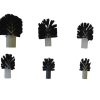 Domed Cup Brushes