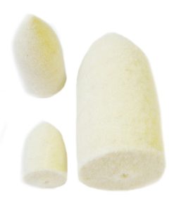 RODA Felt - Felt Conical & Bullnose Shaped Felts for Polishing (Unmounted)