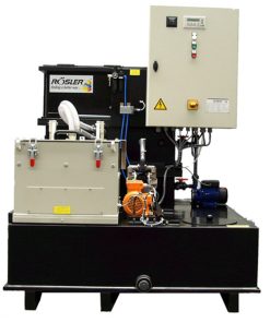 Rosler water recycling centrifuge system for water purification for Vibro finishing systems