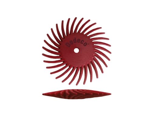 7/8″ (22mm) Dedeco Sunburst TC Radial Bristle Discs – Knife-Edge - view 7