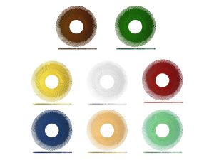 6" (150mm) Dedeco Sunburst TC Radial Bristle Discs - Large Loose Discs