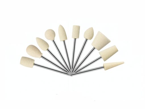 RODA Felt - Mounted Dental Felts - Shaped Felts on a 2.35mm (3/32'') Spindle
